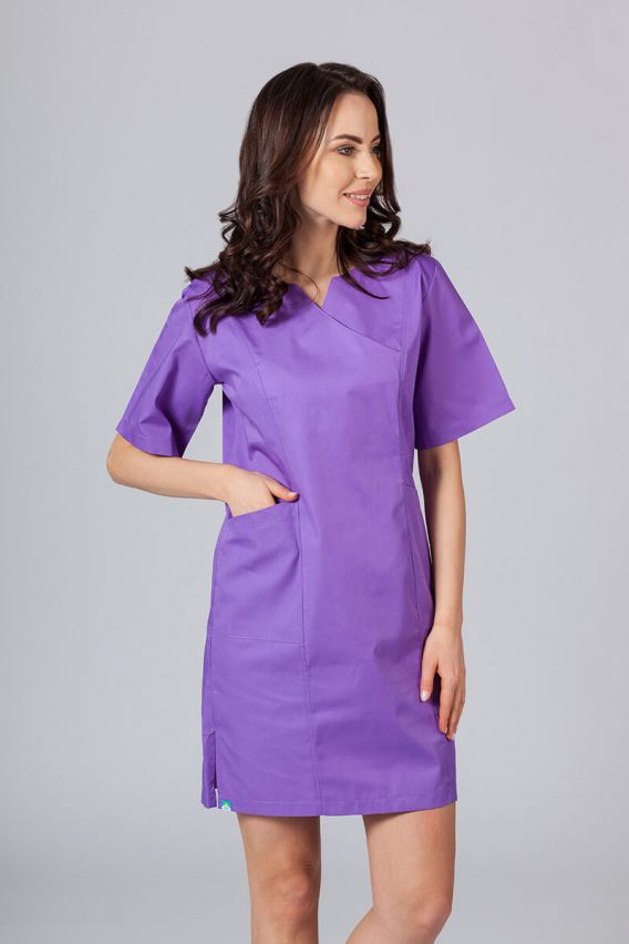 Lekárske klasické šaty Sunrise Uniforms fialové-1