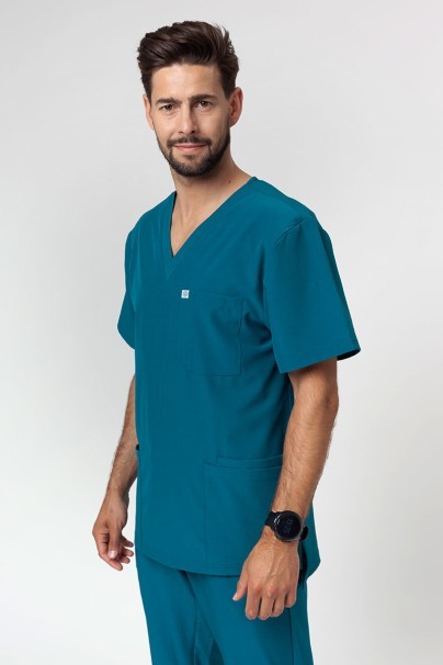 Pánska lekárska blúza Uniforms World 309TS™ karaibsky modrá-1