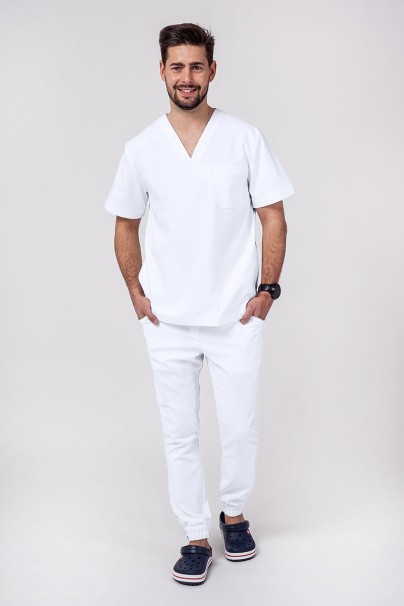 Lekárska súprava Sunrise Uniforms Premium Men (blúzka Dose, nohavice Select) biela-1