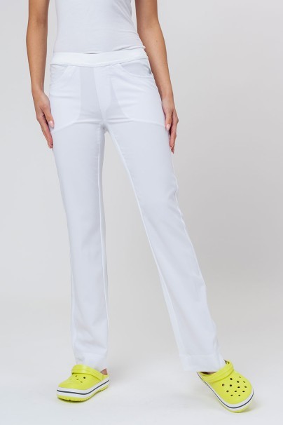 Dámske lekárske nohavice Cherokee Infinity Slim Pull-on biele-1
