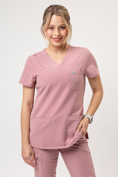 Dámska lekárska blúza Uniforms World 518GTK™ Phillip pastelová ružová-1