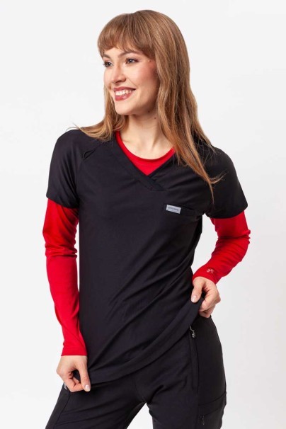 Dámska lekárska blúza Maevn Embrace Luna čierna-1