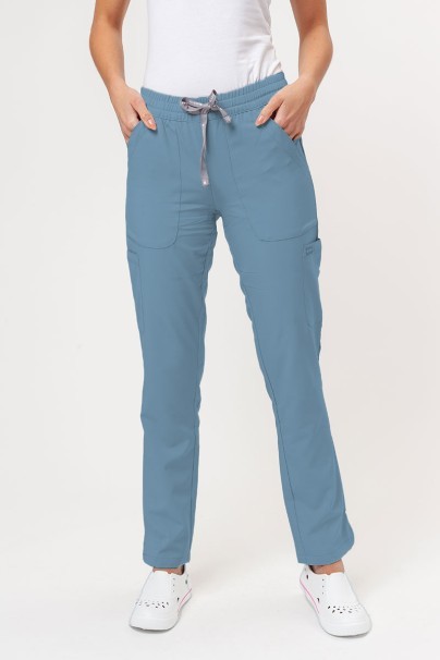 Dámske lekárske nohavice Maevn Momentum 6-pocket pastelovo modré-1