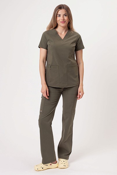 Dámska lekárska súprava Dickies Forge V-neck olivková