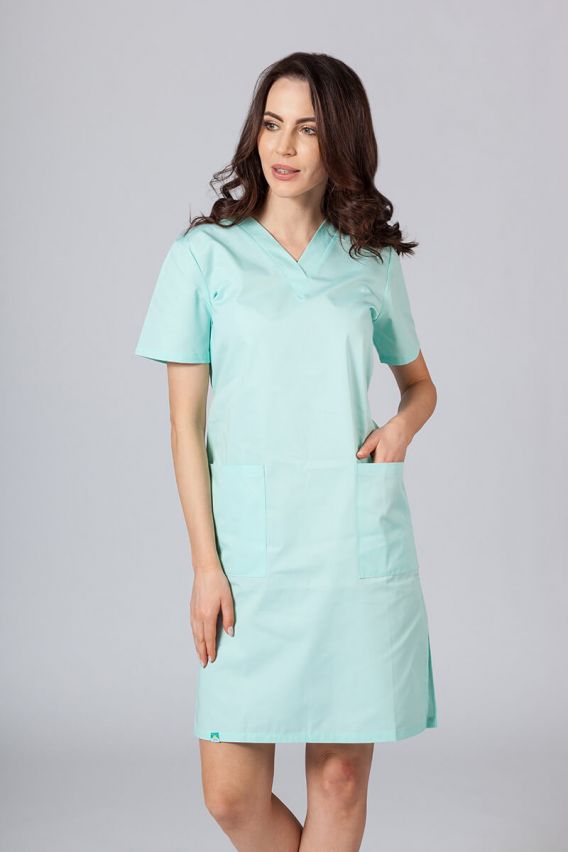 Lekárske jednoduché šaty Sunrise Uniforms mátové-1