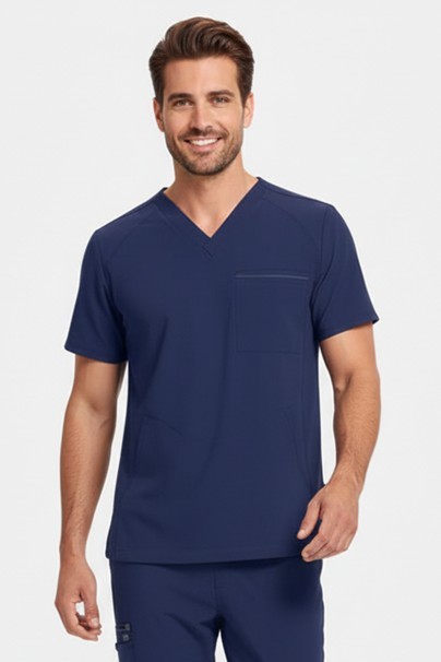 Pánska lekárska blúza Healing Hands Steven námornícky modrá-1