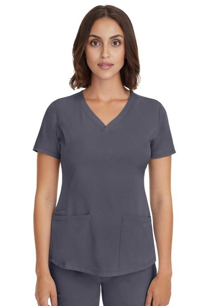 Dámska lekárska blúza Healing Hands Monica V-neck šedá-1