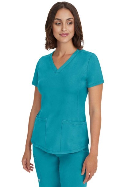 Dámska lekárska blúza Healing Hands Monica V-neck morsky modrá-1