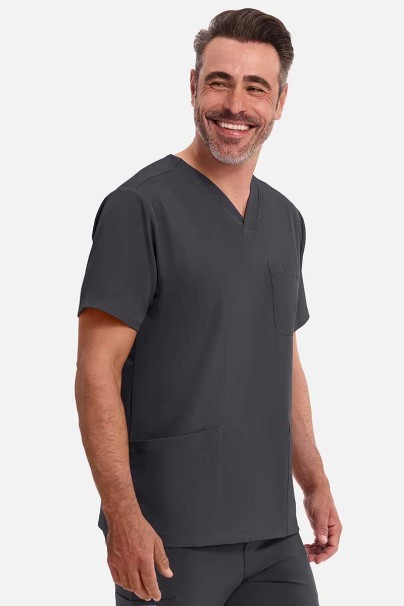 Pánska lekárska blúza Healing Hands Matthew V-neck šedá-1