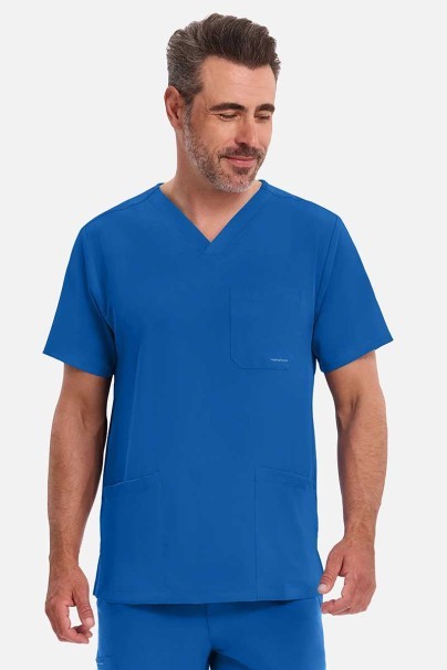 Pánska lekárska blúza Healing Hands Matthew V-neck královsky modrá-1