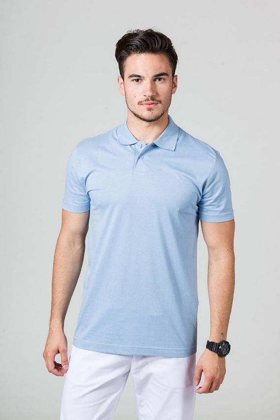 Pánske Polo Malfini Single Jersey modré-1