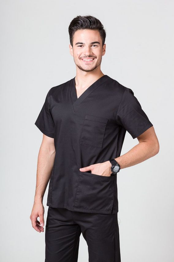 Pánska lekárska blúzka Sunrise Uniforms čierna-1