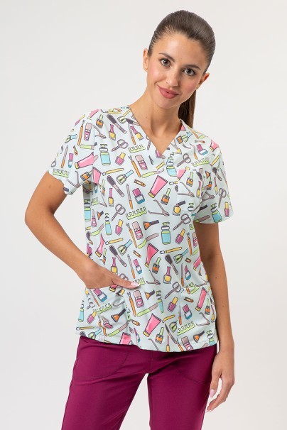 Dámska lekárska blúza Sunrise Uniforms Prints Beauty Boost-1