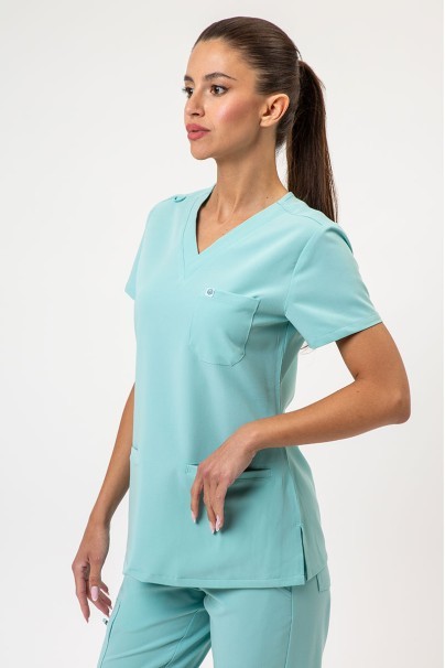 Dámska lekárska blúza Uniforms World 518GTK™ Phillip aqua-1