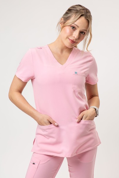 Dámska lekárska blúza Uniforms World 518GTK™ Phillip ružová-1
