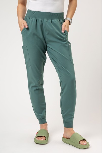 Lekárske dámske nohavice Maevn Momentum jogger pastelovo zelené-1