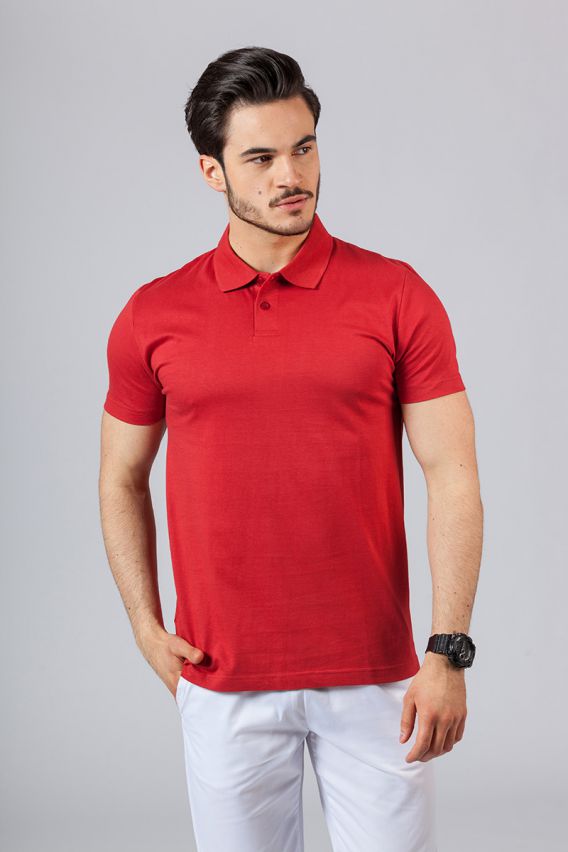 Pánske Polo Malfini Single Jersey červené-1