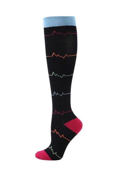 Kompresné ponožky Uniforms World Care blue EKG-1