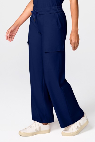 Dámske zdravotnícke nohavice Healing Hands Quest Wide Leg Petite námornícky modré