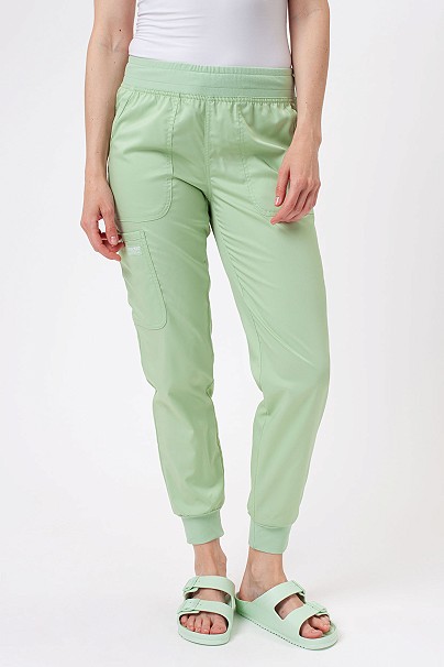 Dámske lekárske nohavice Cherokee Revolution Mid Rise jogger pistáciové