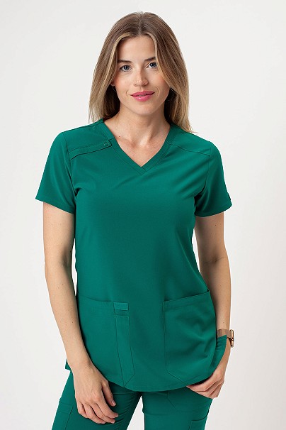 Dámska lekárska blúza Dickies EDS Essentials V-Neck zelená