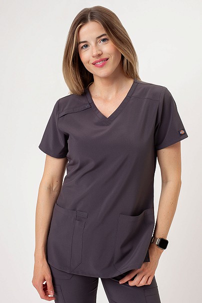 Dámska lekárska blúza Dickies EDS Essentials V-Neck šedá