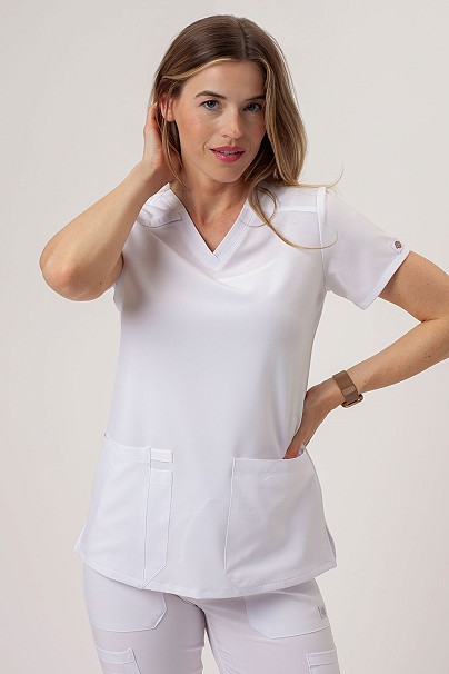 Dámska lekárska blúza Dickies EDS Essentials V-Neck biele