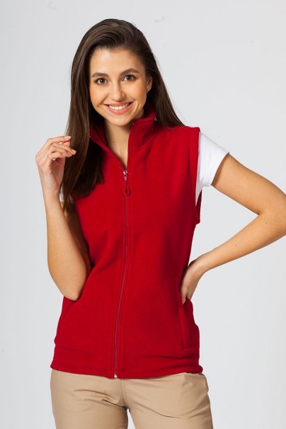 Dámska fleecová vesta Malfini červená-1