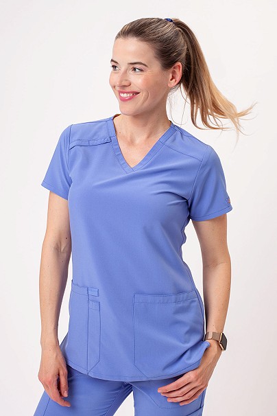 Dámska lekárska blúza Dickies EDS Essentials V-Neck klasicky modrá