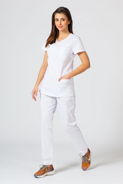 Lekárska súprava Sunrise Uniforms Active II (blúzka Fit, nohavice Loose) biela-1