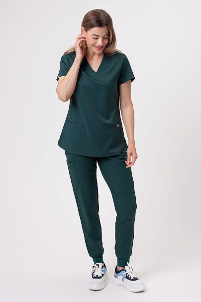 Dámska lekárska súprava Sunrise Lite Fit jogger tmavo zelená