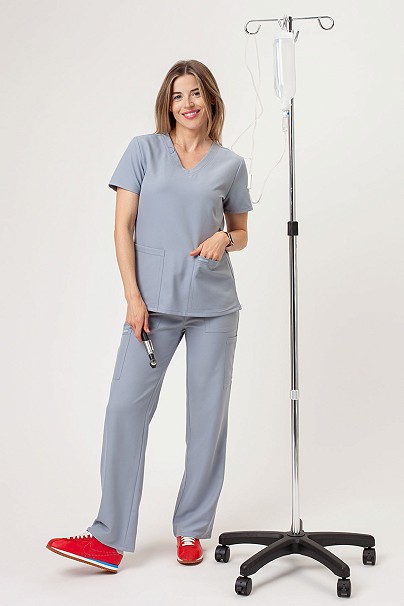 Dámska lekárska súprava Cherokee Ultra V-neck svetlo šedá
