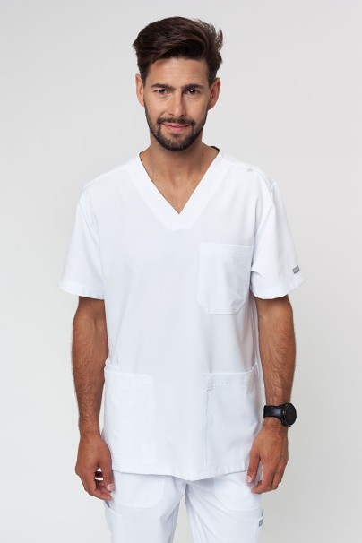 Pánska lekárska blúza Maevn Momentum Men V-neck biela-1