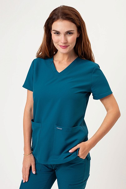 Dámska lekárska blúza Cherokee Ultra V-neck Top karaibsky modrá