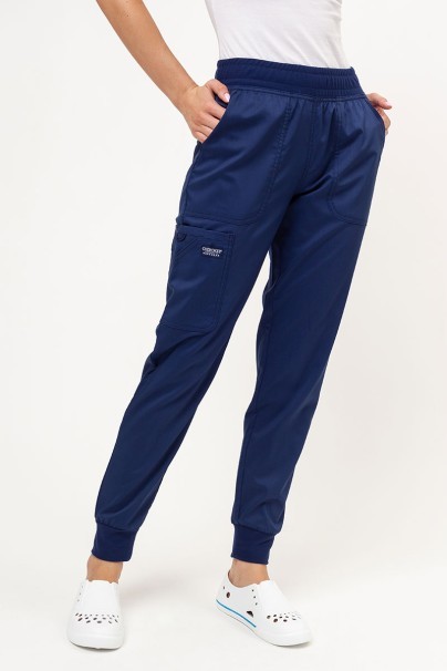 Dámske lekárske nohavice Cherokee Revolution Mid Rise jogger námornícky modré-1
