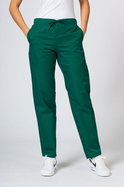 Univerzálne lekárske nohavice Sunrise Uniforms Basic Regular tmavo zelené-1