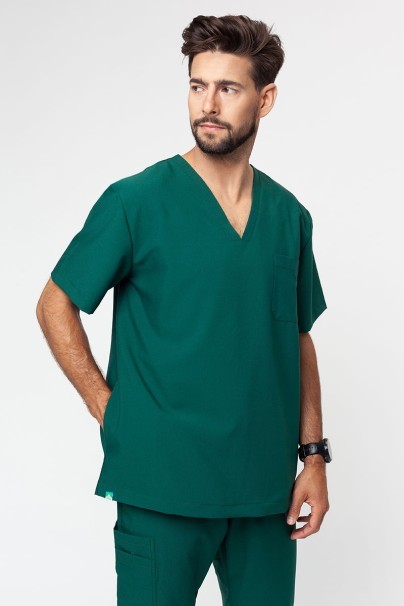 Lekárska blúzka Sunrise Uniforms Premium Dose tmavo zelená-1