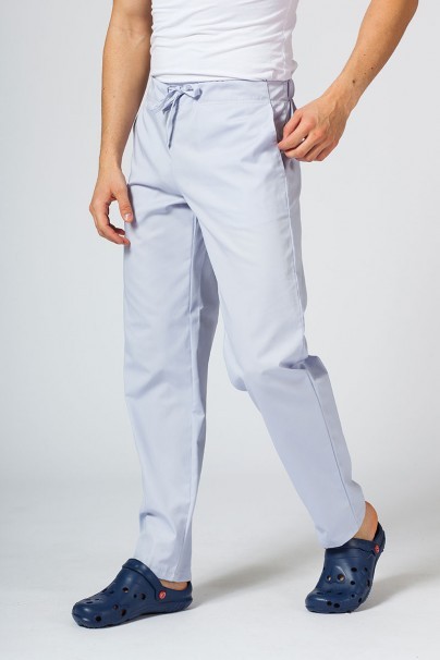 Pánske lekárske nohavice Sunrise Uniforms Basic Regular světlo šedé-1