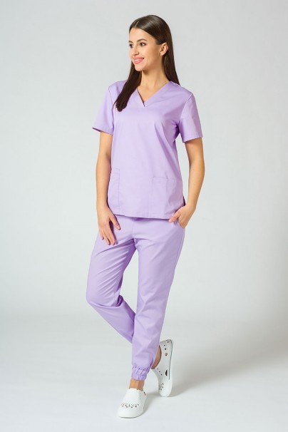Lekárska súprava Sunrise Uniforms Basic Jogger levanduľová (s nohavicami Easy)-1