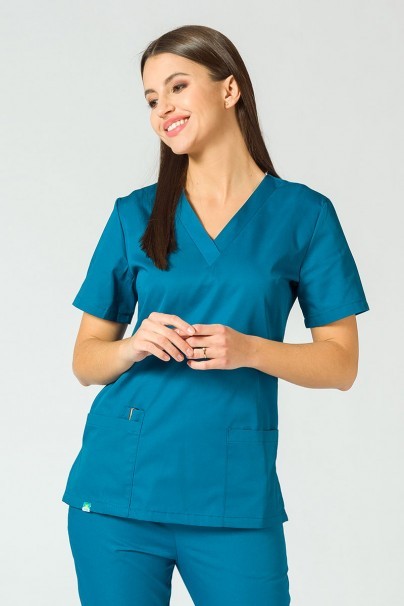 Lekárska blúzka Sunrise Uniforms karibsky modrá PROMO-1