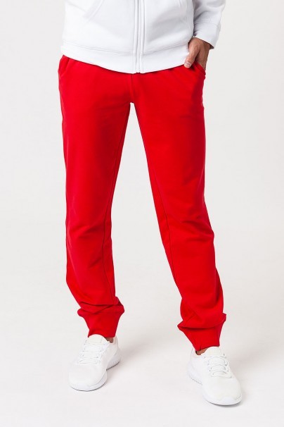 Pánske teplákové nohavice Malfini Rest červené-1