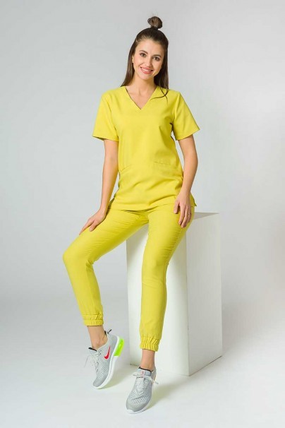 Lekárska súprava Sunrise Uniforms Premium (blúzka Joy, nohavice Chill) žltá-1
