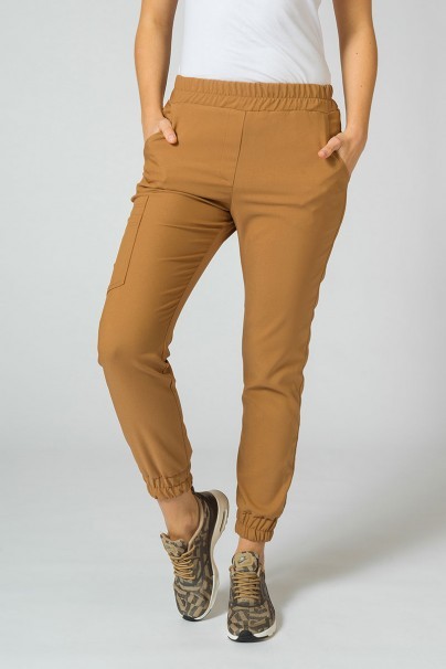 Dámske nohavice Sunrise Uniforms Premium Chill jogger hnedé-1