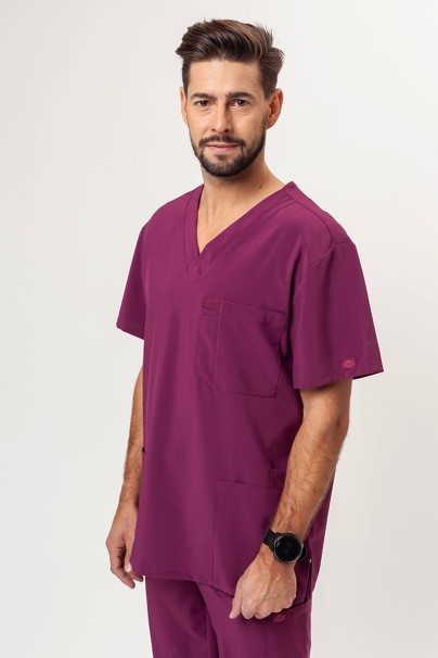 Pánska lekárska blúza Dickies EDS Essentials V-neck Men čerešňová červená-1