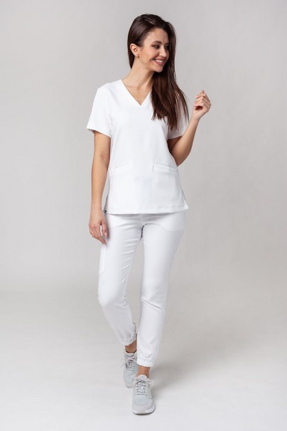 Lekárska súprava Sunrise Uniforms Premium (blúzka Joy, nohavice Chill) biela-1