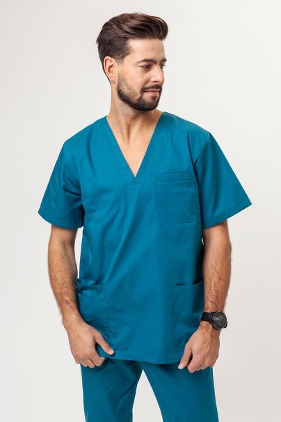 Pánska lekárska blúza Sunrise Uniforms Basic Standard FRESH karaibsky modrá-1