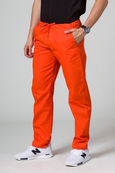 Pánske lekárske nohavice Sunrise Uniforms Basic Regular oranžové-1