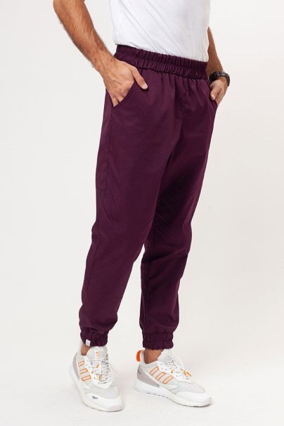 Pánske lekárske nohavice Sunrise Easy FRESH jogger burgundové-1