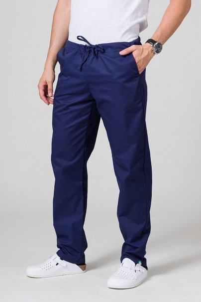 Pánske lekárske nohavice Sunrise Uniforms Basic Regular námornícky modré-1