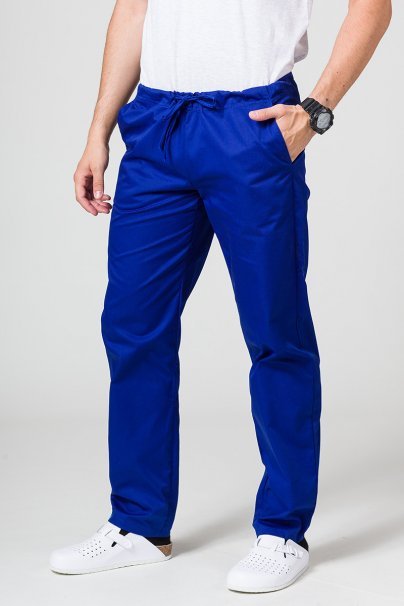Pánske lekárske nohavice Sunrise Uniforms Basic Regular tmavo modré-1
